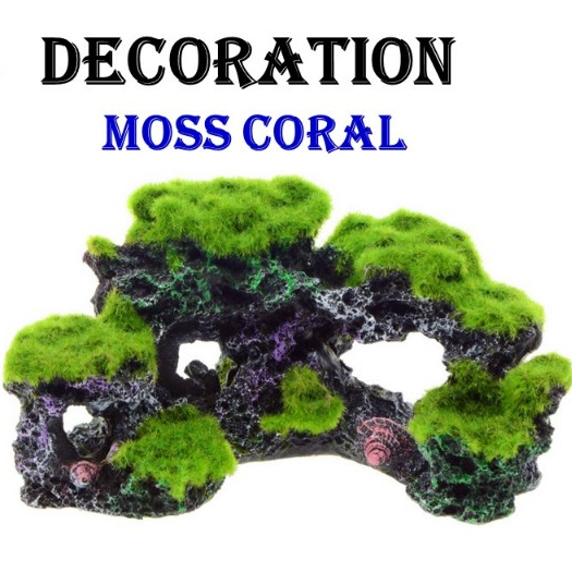 Aquarium moss coral decoration landscaping background simulated reef sea stone