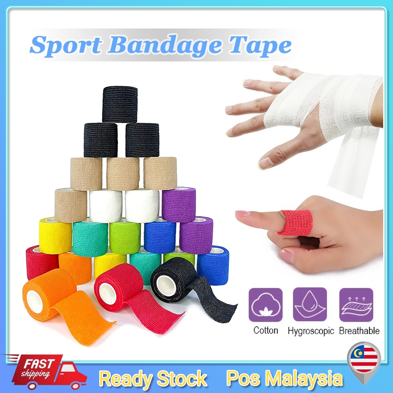 Sport Bandage Tape Self Adhesive Elastic Bandage First Aid Tape Wrap Stretch Bandage Knee Support Pads Finger Ankle