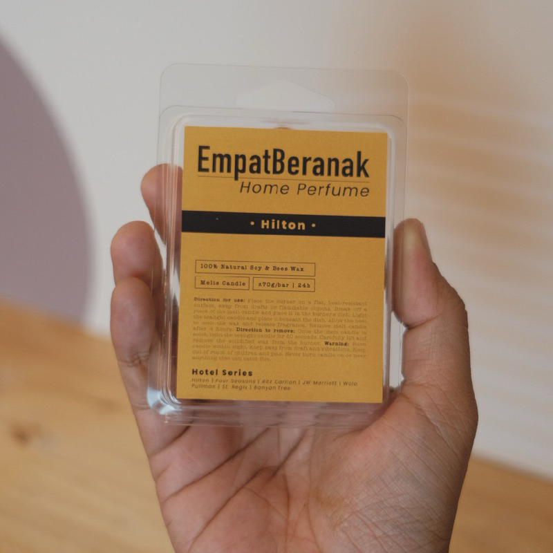 EmpatBeranak Home Perfume Candle Melts (Hotel Series & Essential Series)