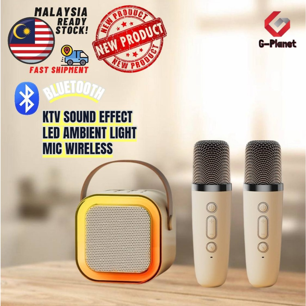 (Upgraded) K12 wireless karaoke speaker wireless portable mini speaker speaker karaoke mini speaker set karaoke speaker