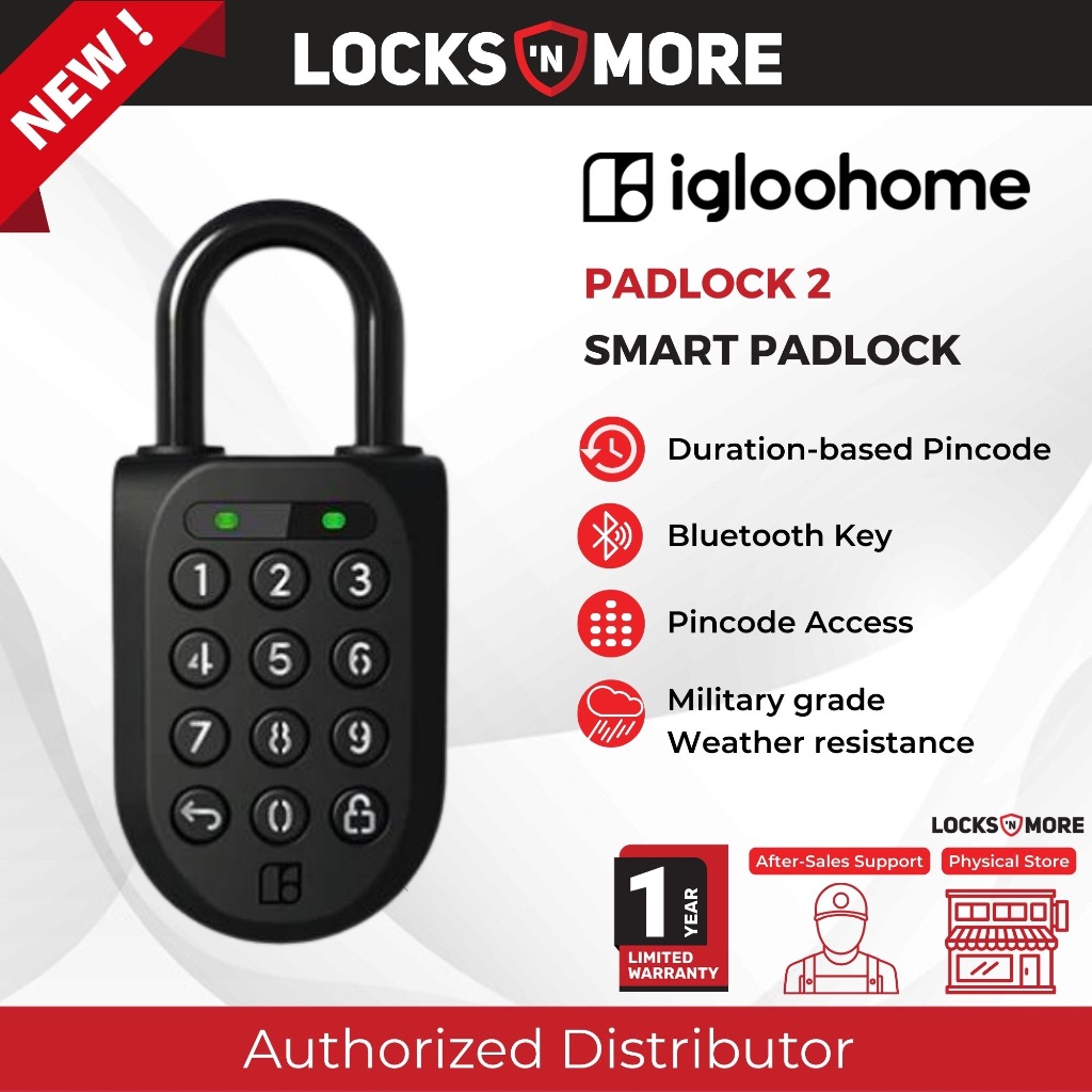 2024 NEW IGLOOHOME Padlock 2 (Military Grade)