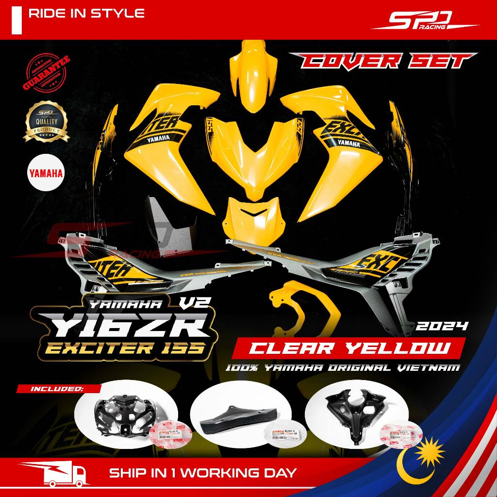 Cover Set for Y16 ABS / Exciter 155 V2 100% ORIGINAL YAMAHA VIETNAMï¼Yellowï¼