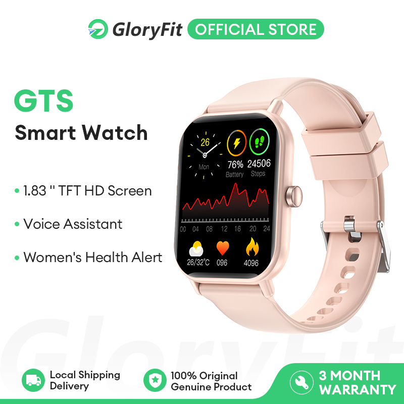 Gloryft 1.83 inch Smart Watch 41mm Men Full Touch Weather Forecast Fitness Tracker IP68 Waterproof Smartwatch Men Women