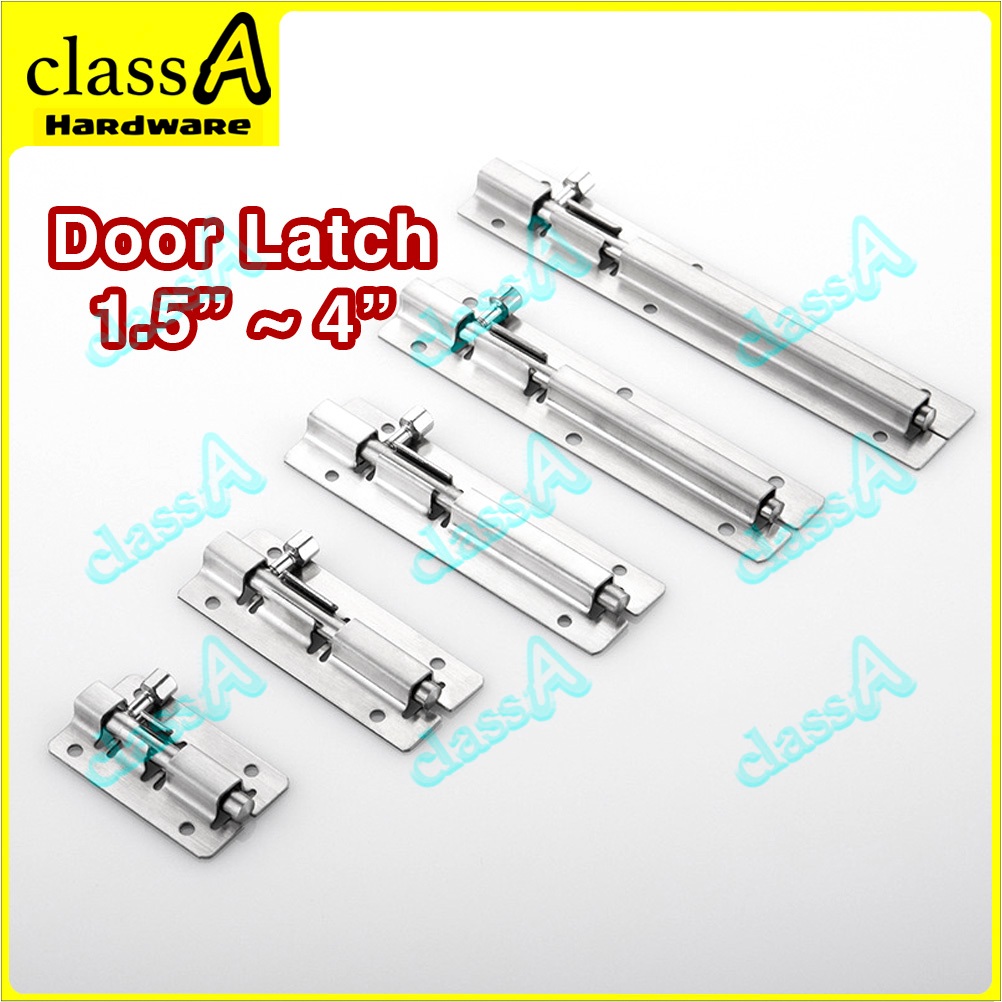 ClassAHW Stainless Steel Security Safety Door Latch Door Bolt Shed Gate Fence Toilet Selak Pintu Bilik Tandas