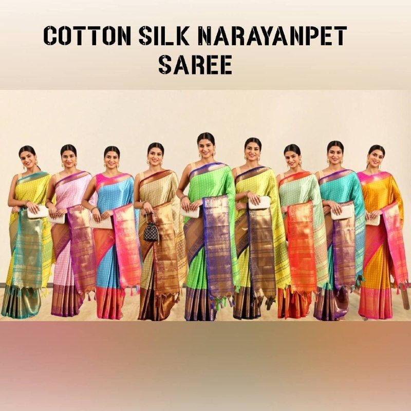 Saree Fabric - Pure Mercerised cotton silk*