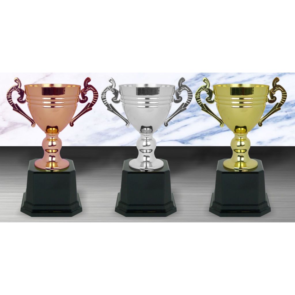 WS6104 Exclusive White Silver Trophy (GOLD, SILVER, BRONZE) | WS6104 Piala Pusingan Eksklusif (EMAS, PERAK, GANGSA)