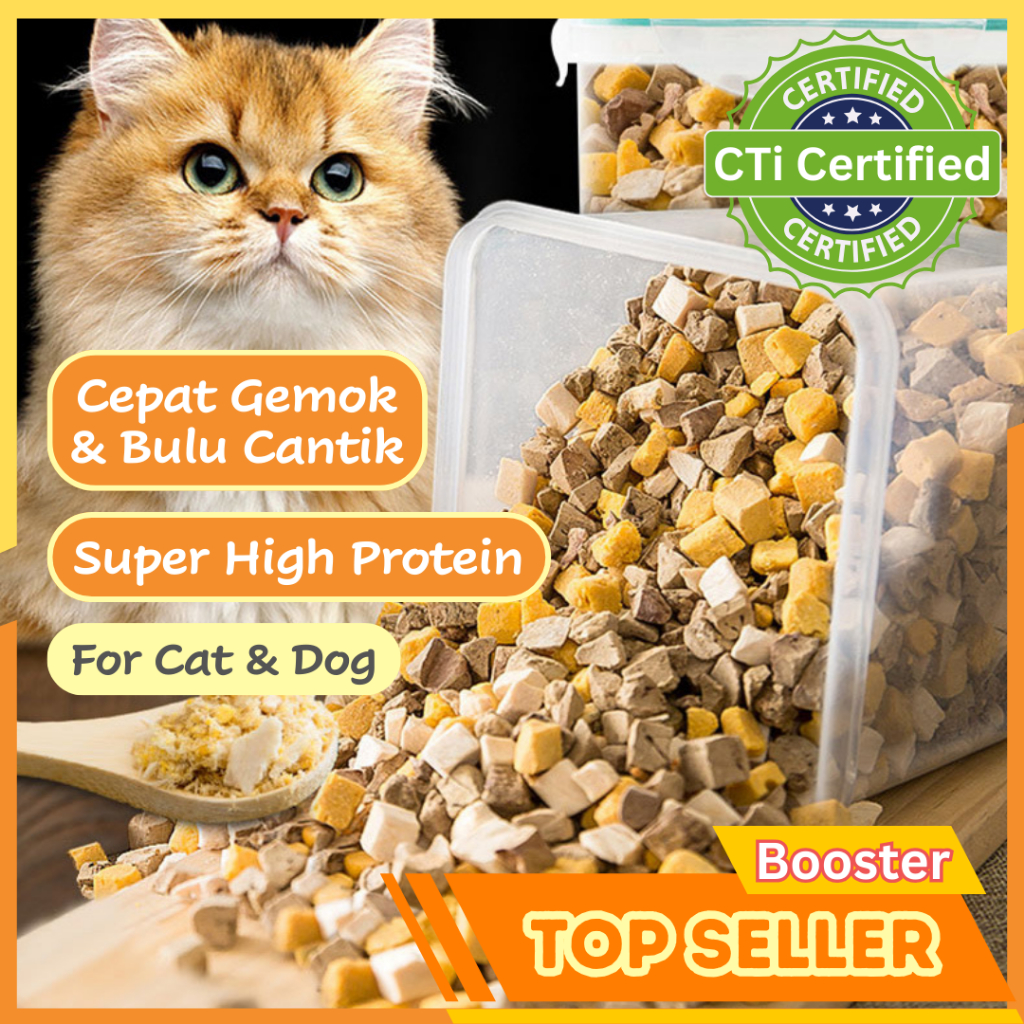 Booster Gemuk Kucing Freeze Dried For Pet Untuk Cepat Gemuk Cat Treats PetFinder.my