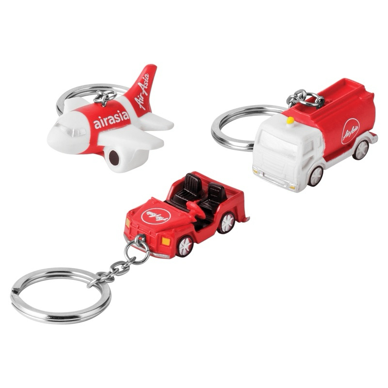 AIRASIA AIRPORT VEHICLES KEYCHAIN SET OF 3