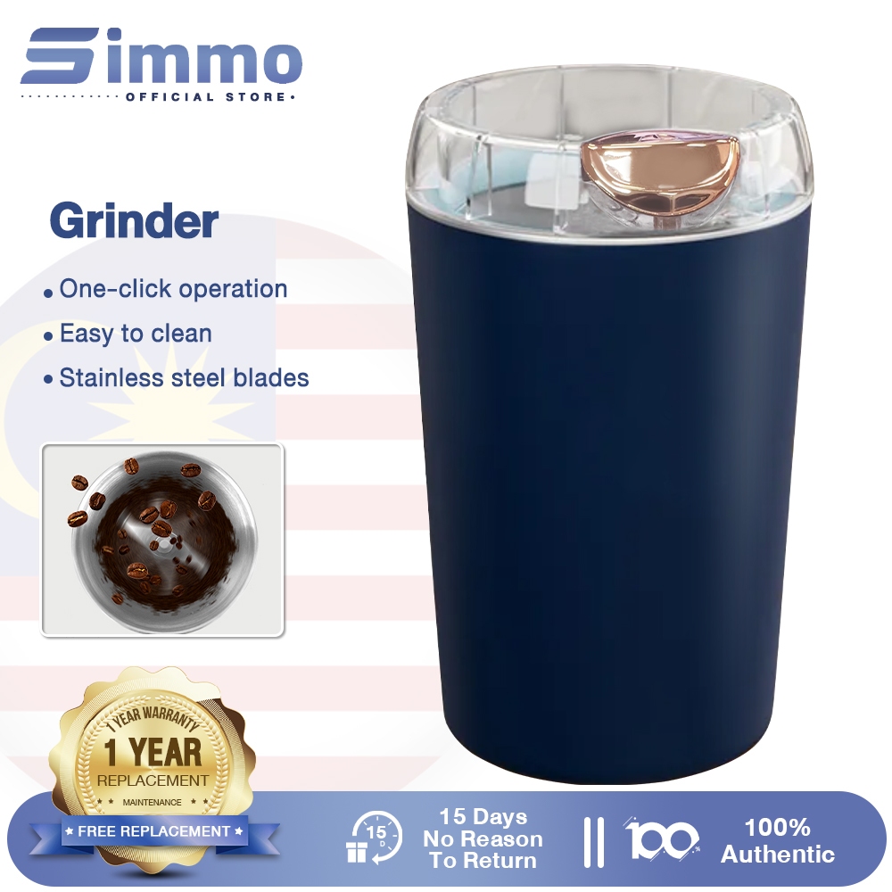 Simmo Portable Electric Grinder Large Capacity Coffee Bean Grinder Stainless Steel Blender Fine Powder Grinding Machine