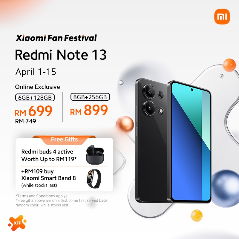 Xiaomi Redmi Note 13 108MP triple camera/3X Lossless Zoom/120Hz AMOLED ...
