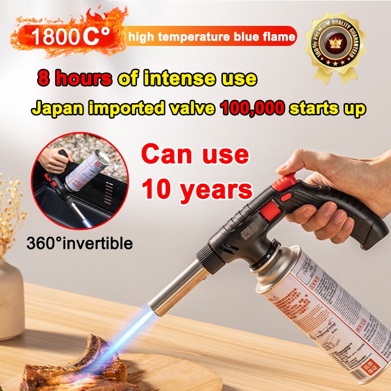 【1800℃】Multipurpose gas torch gun gas welding torch blow torch butane gas torch burner torch 喷火枪