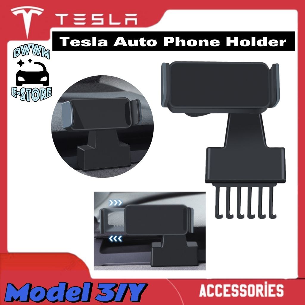 Tesla Old Model 3 Model Y Car Dashboard Phone Holder Base Phone Stand Tablet Automatic Decorative Accessories