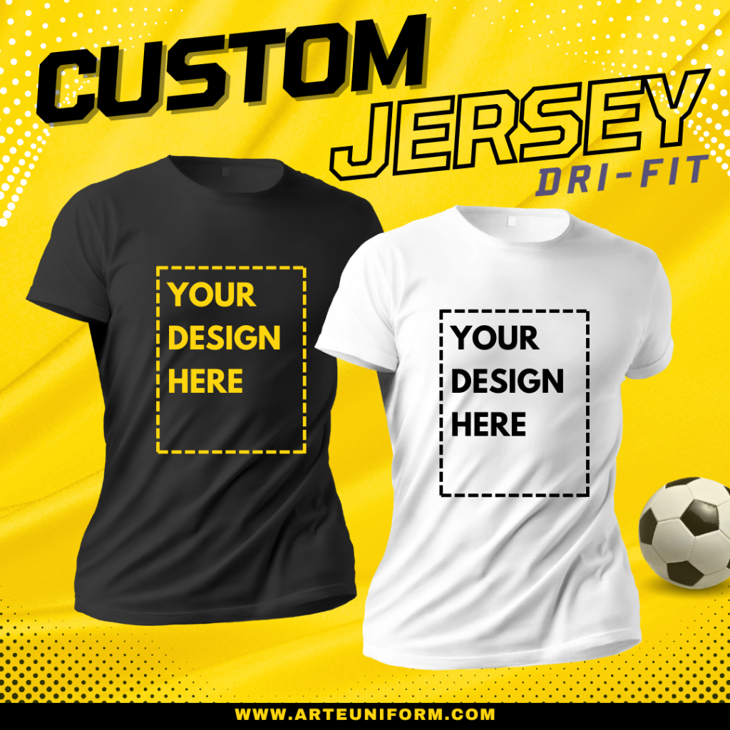 CUSTOM T-shirt Printing Jersey Cetak Baju Custom Print Baju Jersi