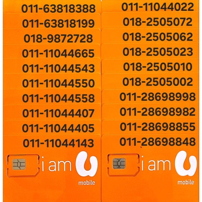 U mobile prepaid 5G ready sim card / Sim kad prepaid Vip numbers / U mobile 预付卡 U100.
