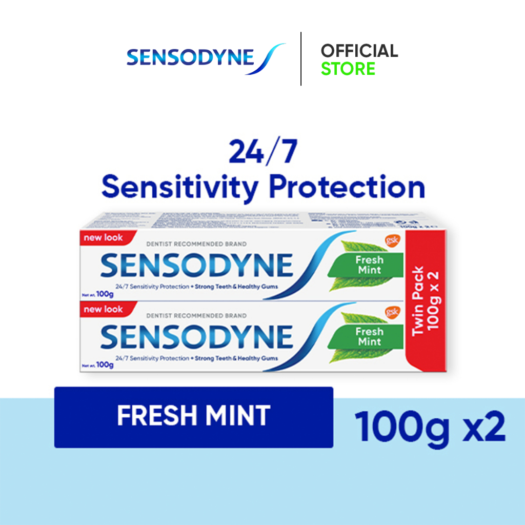 [Value Pack] Sensodyne Sensitive Daily Care Fresh Mint Toothpaste Twin Pack,