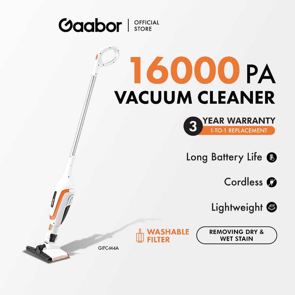 Gaabor Handheld Vacuum Cleaner Wireless Dry & Wet Super Cyclone Power Tech GIFC-M4A