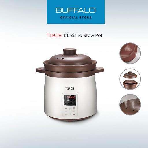 [Official Store] Buffalo Toros 5L Zisha Stew Cooker KWT04