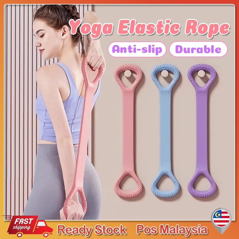 8 Shape Pull Rope Elastic Bands Yoga Chest Expander Pilates Sport Training Pulling Fitness Equipment Jalur Elastik Yoga