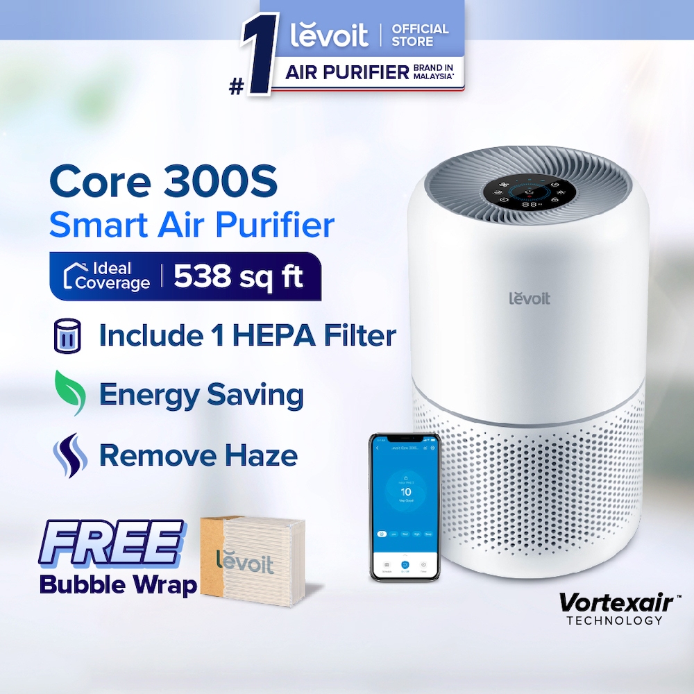 Levoit Core 300S Smart Air Purifier HEPA Filter with Smart App Control (50m²/538sq.ft)