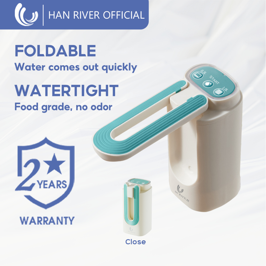 HAN RIVER Water Dispenser Pump Electric Water Dispenser Automatic Water Bottle Pump Portable Folding Rechargeable