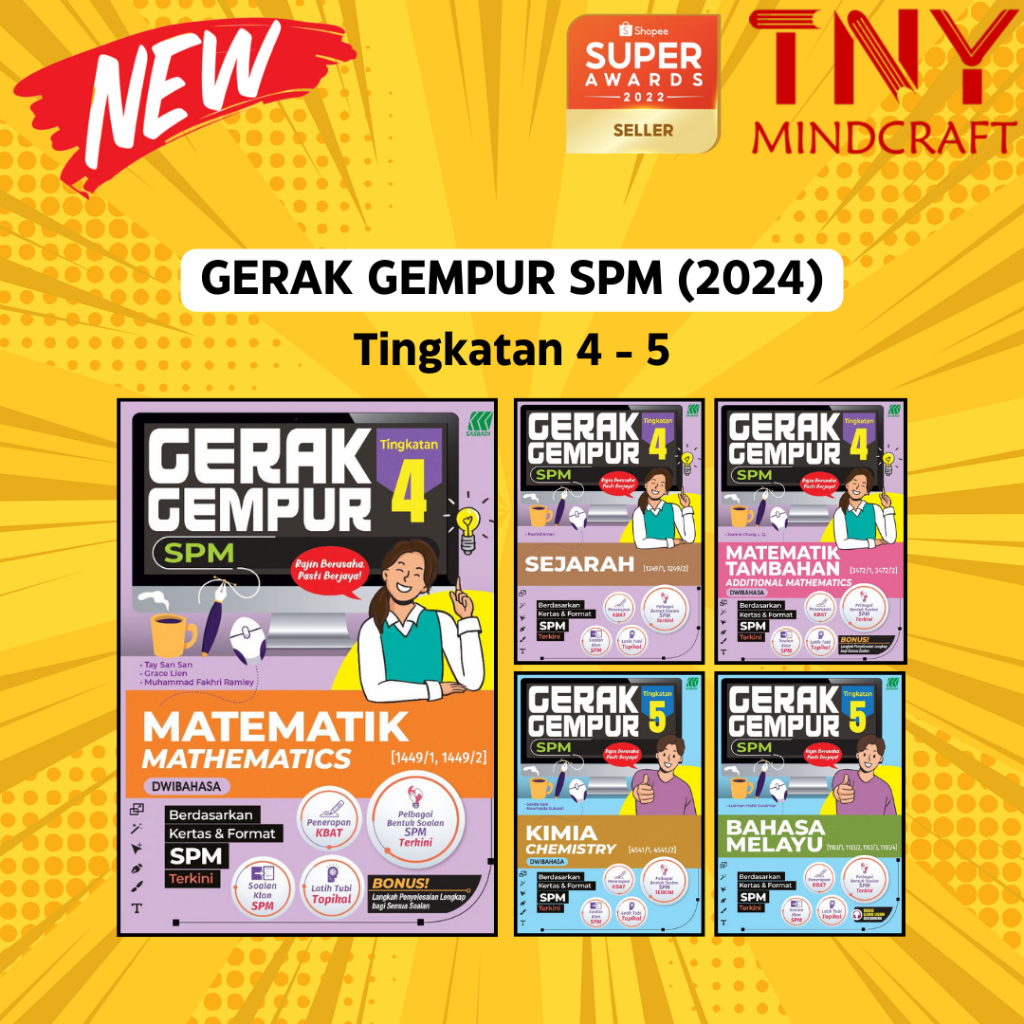 [TNY] SASBADI: Gerak Gempur SPM 【Tingkatan 4 ，Tingkatan 5】 EDISI 2024 - Latihan By Topik