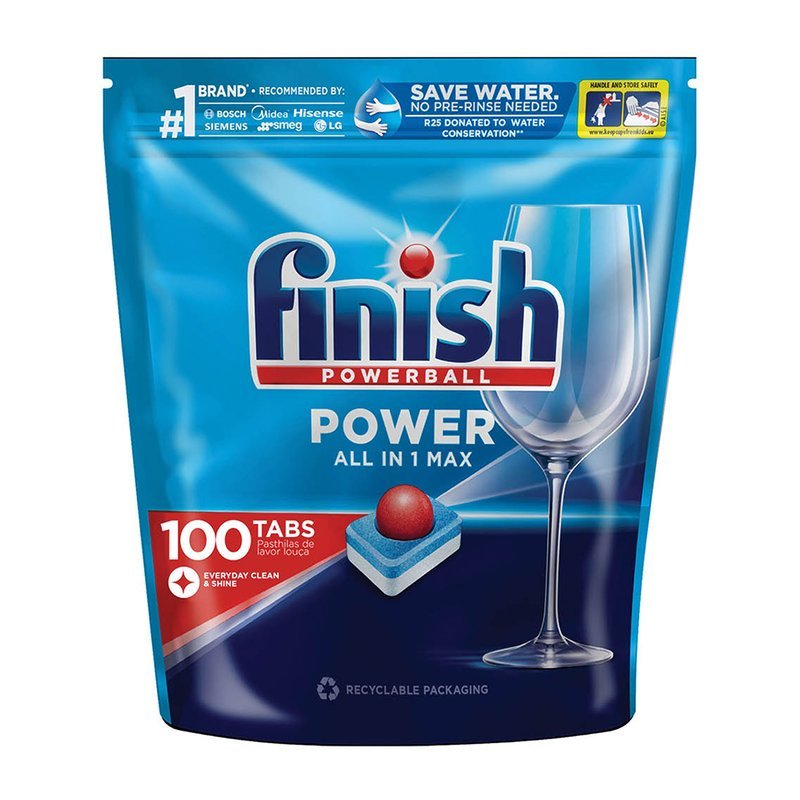 Finish 100 tablet PowerBall Automatic Dishwasher Tablets Cleaning Dishwashing Concentrate Tablet Machine