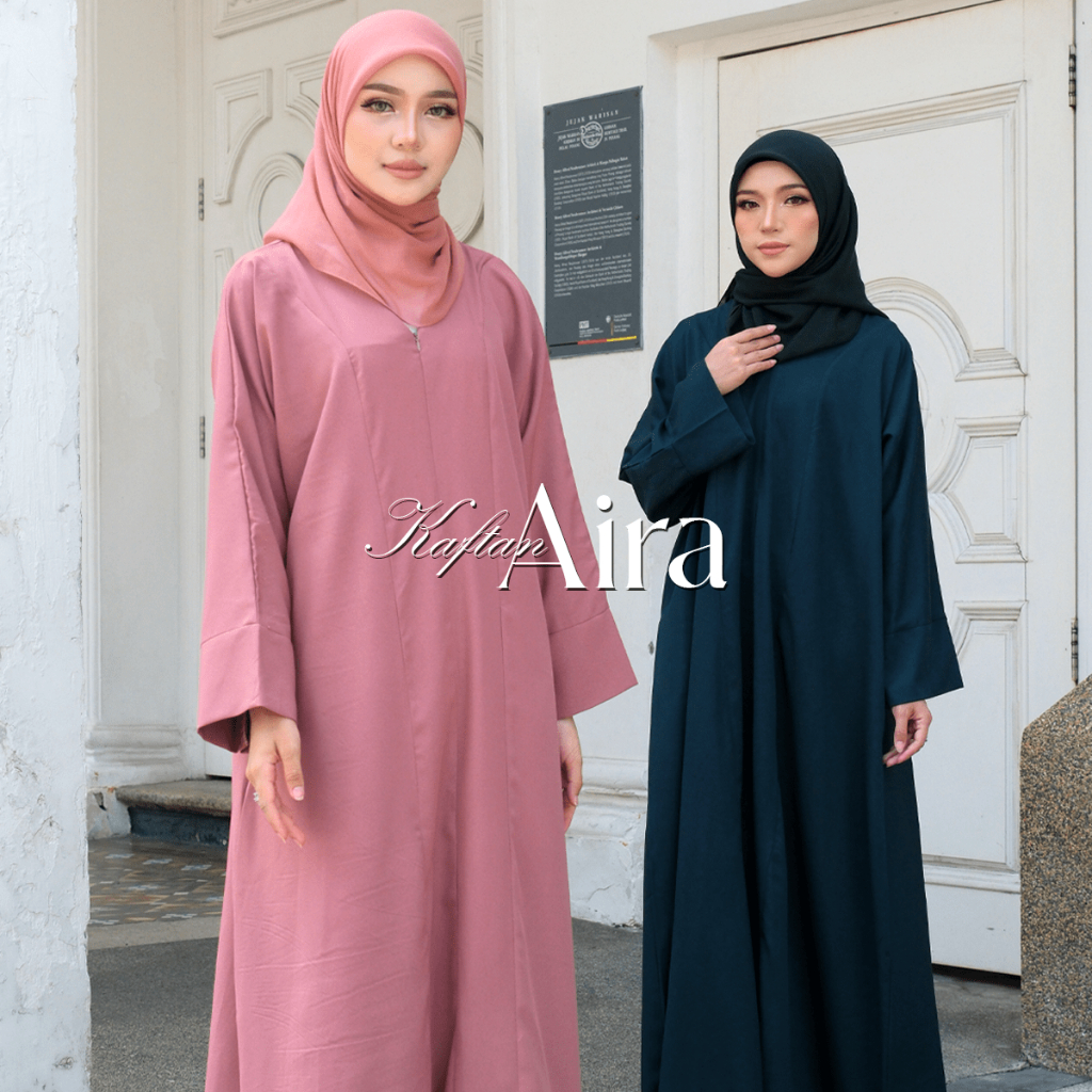 TUNIKMY Baju Kaftan Loose Aira | Kaftan Jubah Wanita | Baju Kaftan Jubah Viral 2024 | Fit S to Plus Size