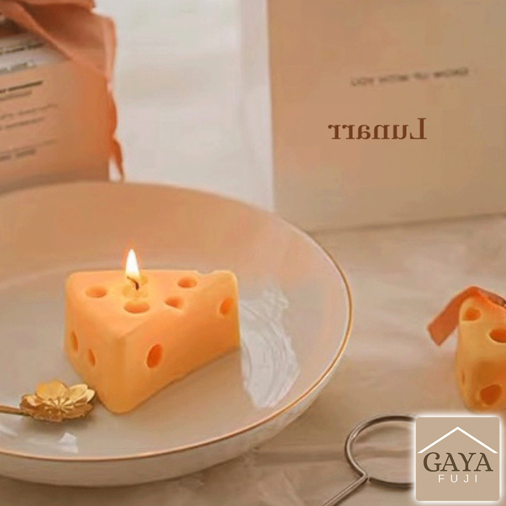 Lilin Wangi Korean Ins Candle / Cube Scented Candle / Aroma / Weeding Gift / Lemon Orange Cheese 香薰蜡烛