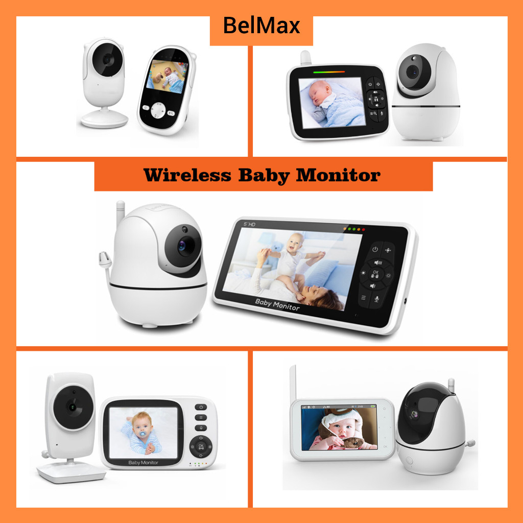 Wireless Baby Monitor Audio Camera 4.5"in 720p, 5"in HD security CCTV children
