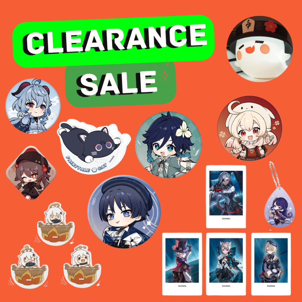 CLEARANCE SALE【Genshin Impact】Assorted Limited Edition Merchandise Fontaine Arlecchino Scara Wanderer Ganyu