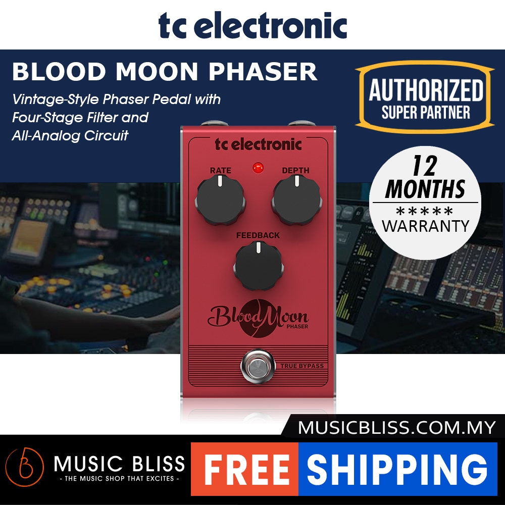 TC Electronic Blood Moon Phaser Guitar Effects Pedal