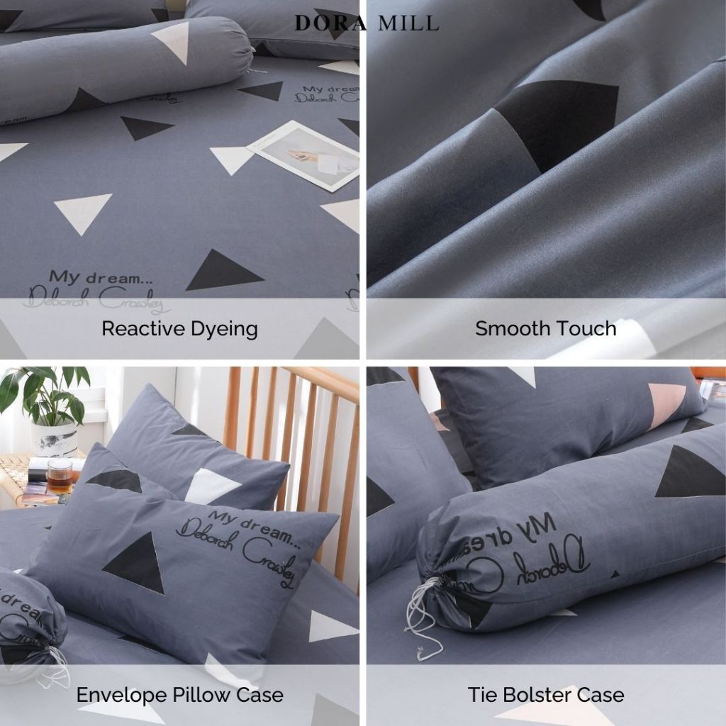 High Quality Classic Series Bedsheet Set – 4in1 Queen/King | 2in1 Single | Fitted Cadar with Pillow & Bolster Case