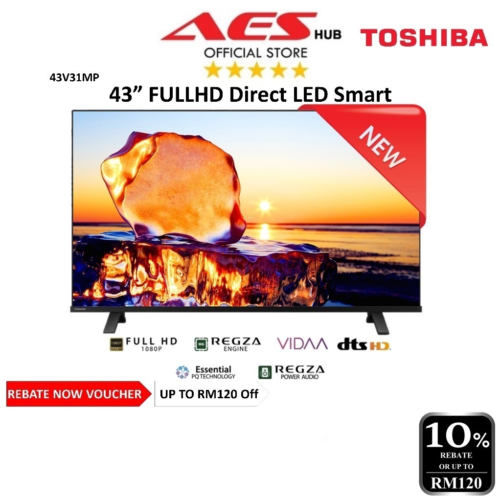 Hisense Toshiba Smart TV 43 40 Inch Television Smart TV Murah LED TV Digital Televisyen 电视机 40A4000K 43A4000K