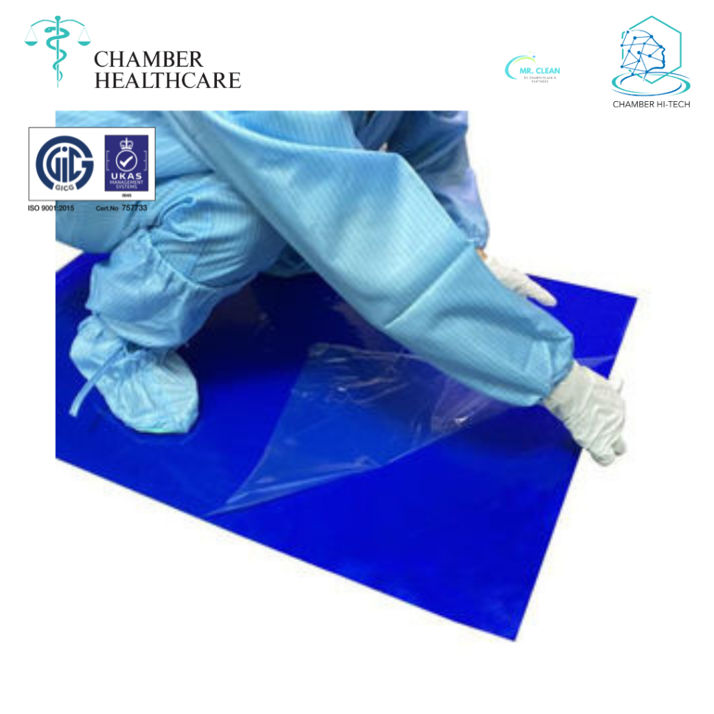 Chamber Cleanroom Sticky Mat OR Tacky Mat 24 inches x 36 inches