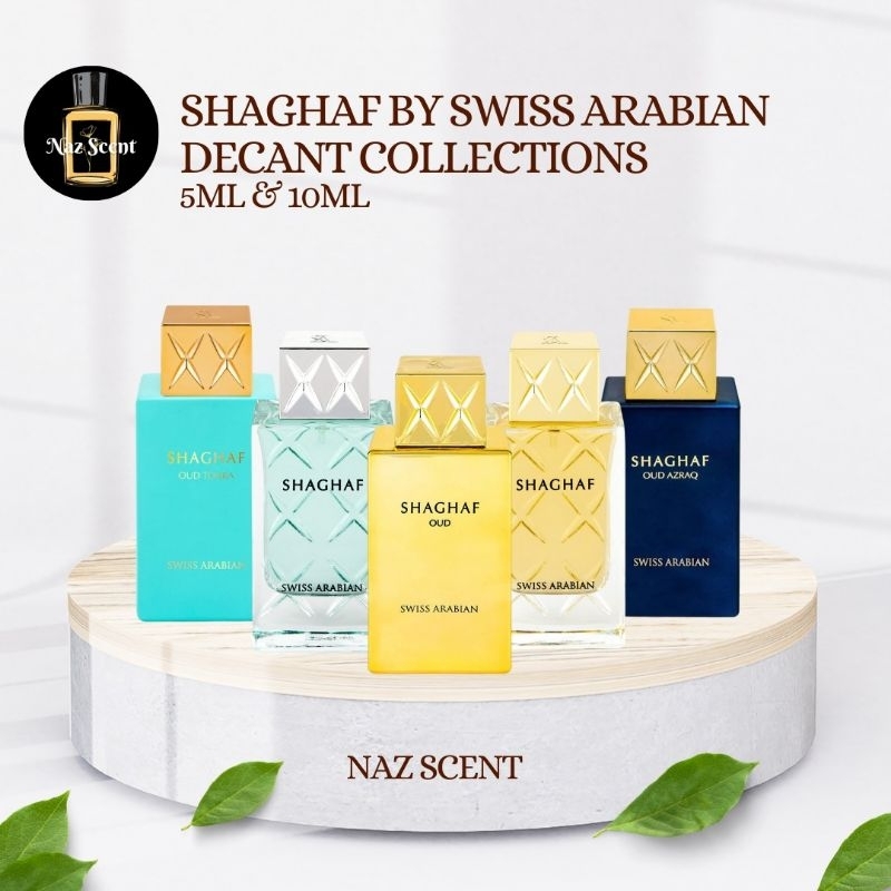 Shaghaf by Swiss Arabian Decant Collections ( Oud / Men / Women / Oud Azraq / Oud Tonka)