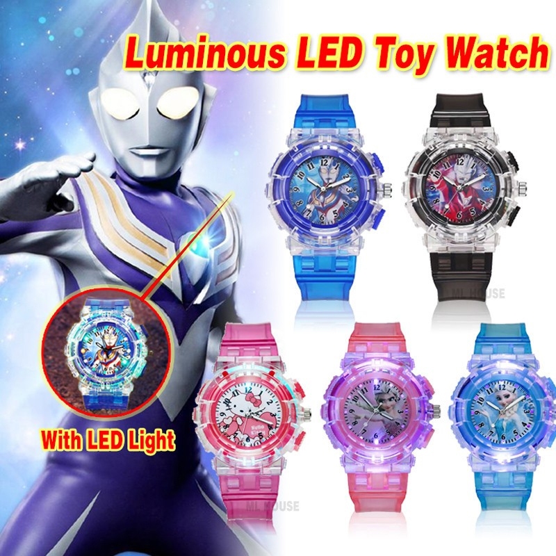 Jam tangan kanak -kanak WATCH KIDS Boy Watch with Digital Light Outside Sport Boys Electronic LCD Digital Watch 儿童手表发光