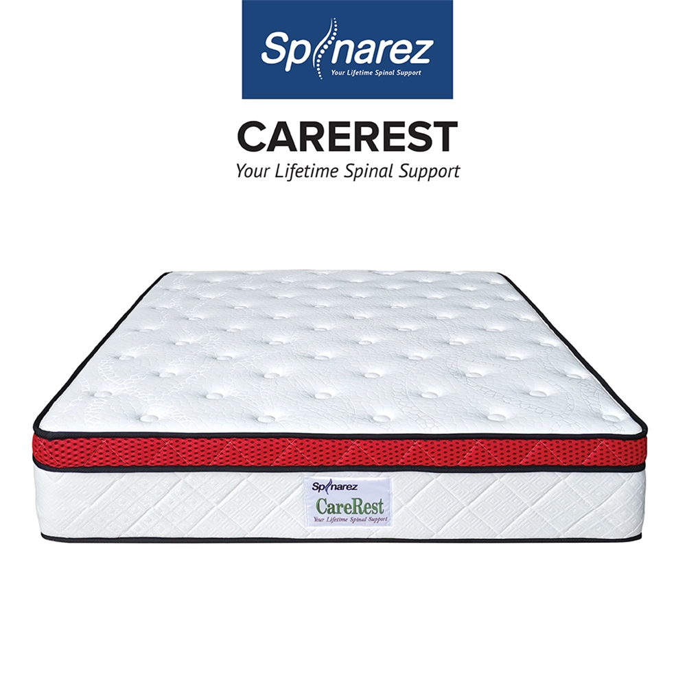 SpinaRez CareRest Mattress Plush Top High Resilient Foam + Bonnel Spring System (11.5") Single/Queen/King