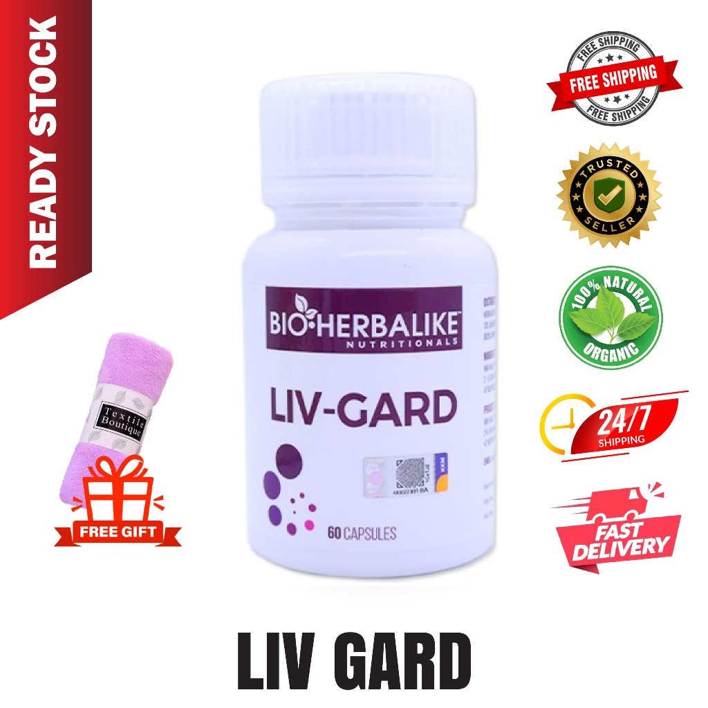 BIO HERBALIKE Liv Gard / For Liver Detox & Protection 100% PURE INGREDIENT