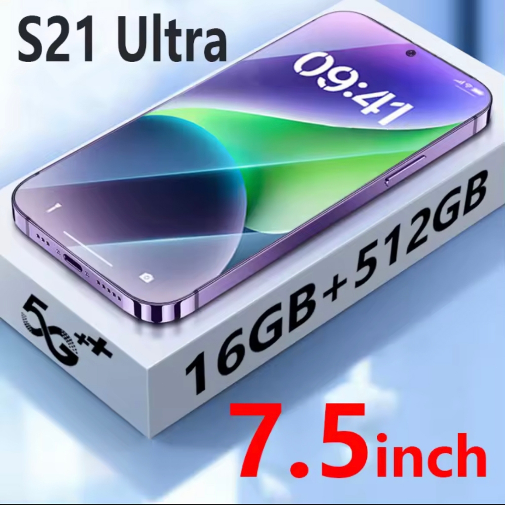 Hot Sale Genuine S23 Ultra 7.5inch Mobile Phone Support 4G/5G Support 2 Cards RAM 12GB ROM 512GB