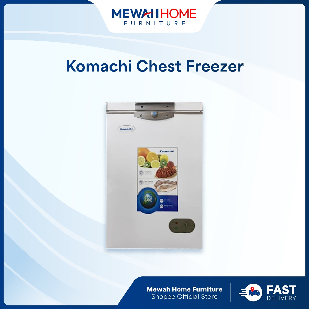 Mewah Home_KOMACHI_BD110_100L_Chest Freezer_Peti Pembeku_冰箱_Ready Stock + Fast Shipment & Delivery