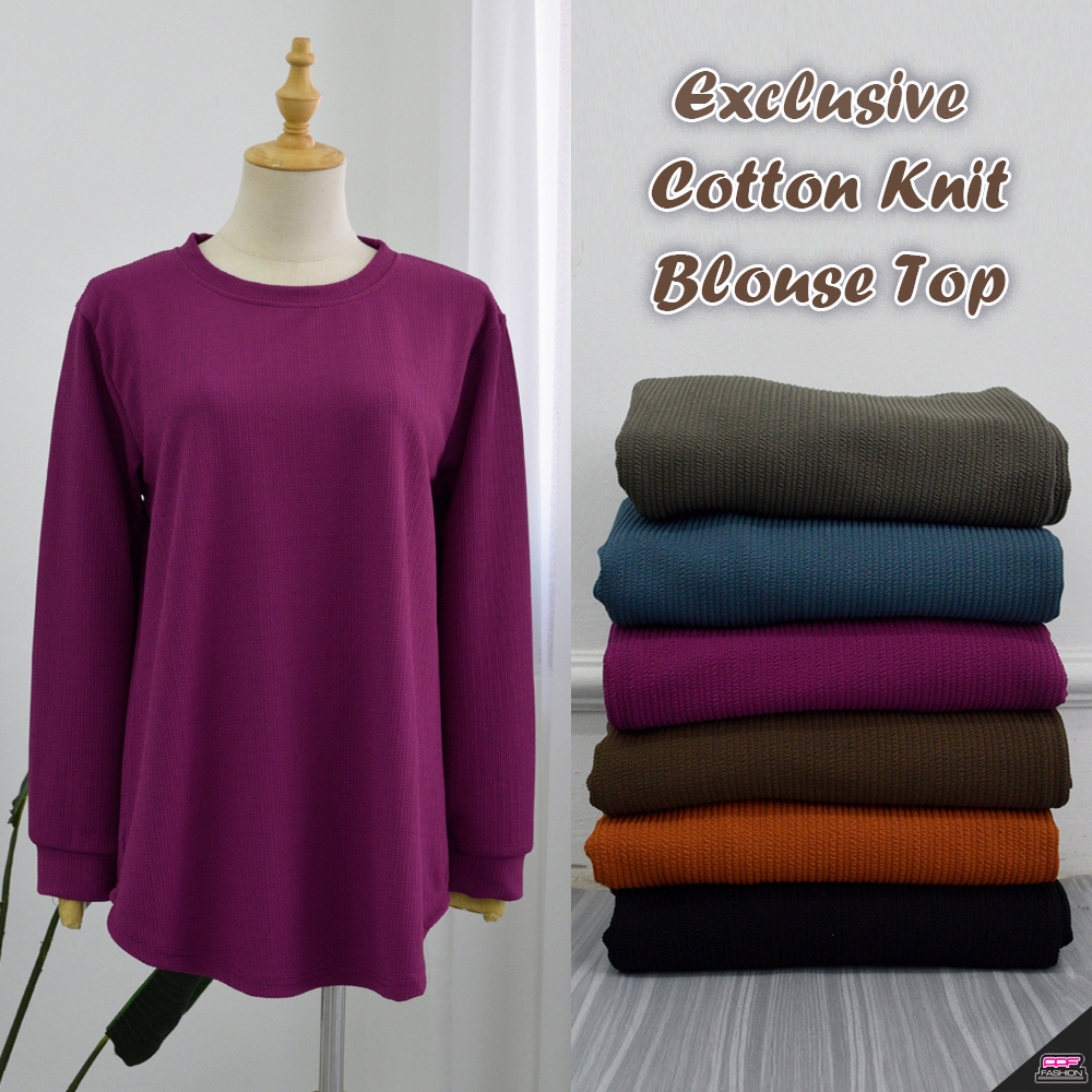 PPF 6520 38-44 Exclusive Cotton Knit Blouse Top