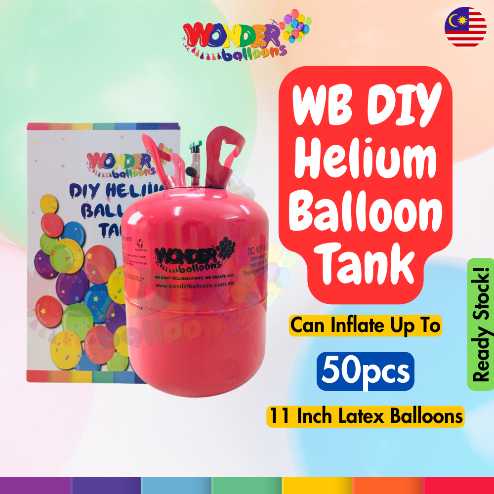 Wonder Balloons WB DIY Party Helium Gas Tank For 50 Balloons - Tong Gas Helium Untuk 50 Biji Belon