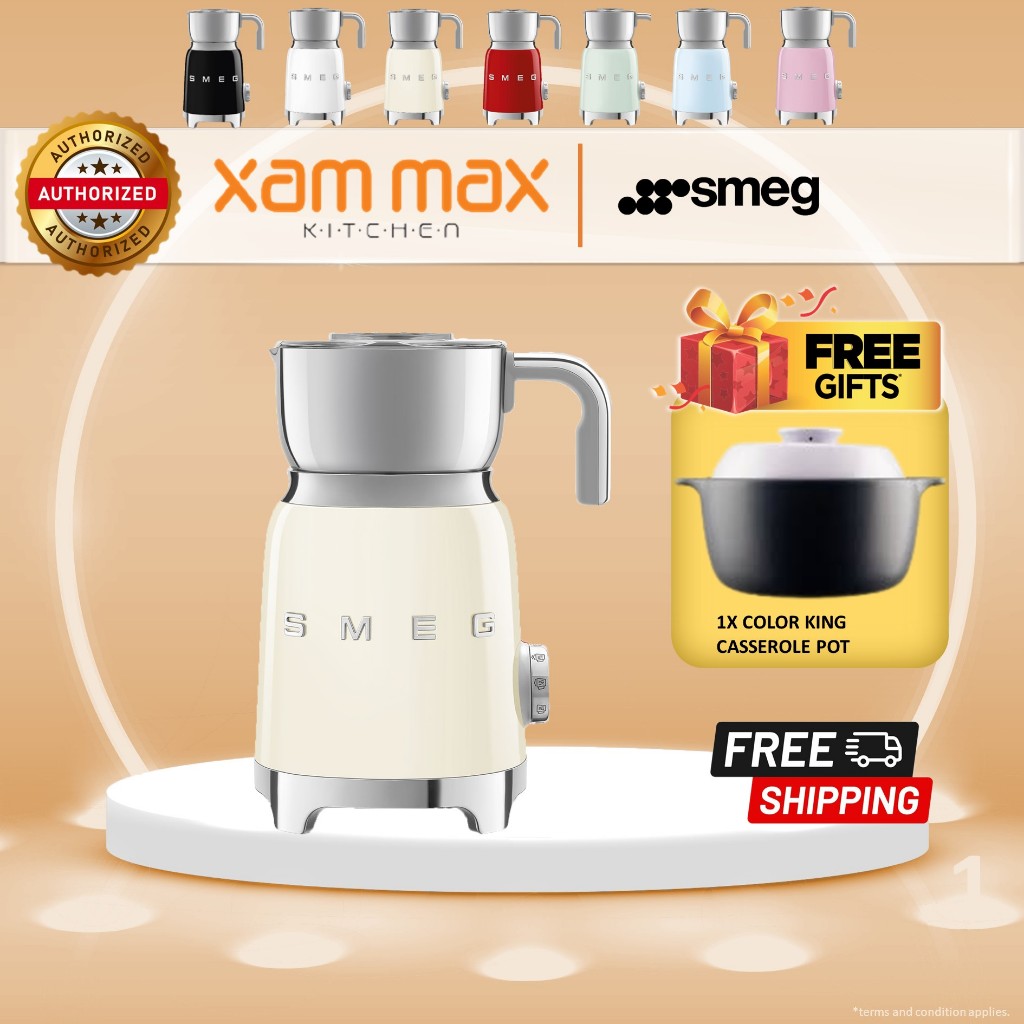 [FREEGIFT & FREESHIP] READYSTOCK  Smeg Milk Frother - Hot Milk Chocolate Frothier  Whisker / MFF01