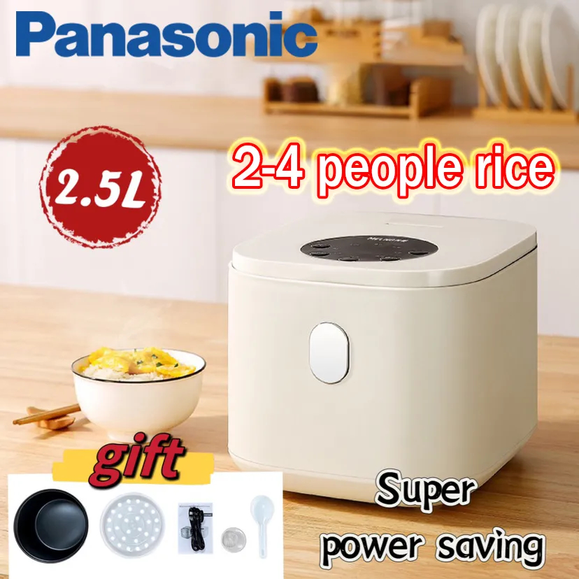 Panasonic Mini Rice Cooker 2.5L Low-sugar Rice Cooker 24 Hour Appointment Timer Non-stick Inner Pot Smart Rice Cooker电饭煲