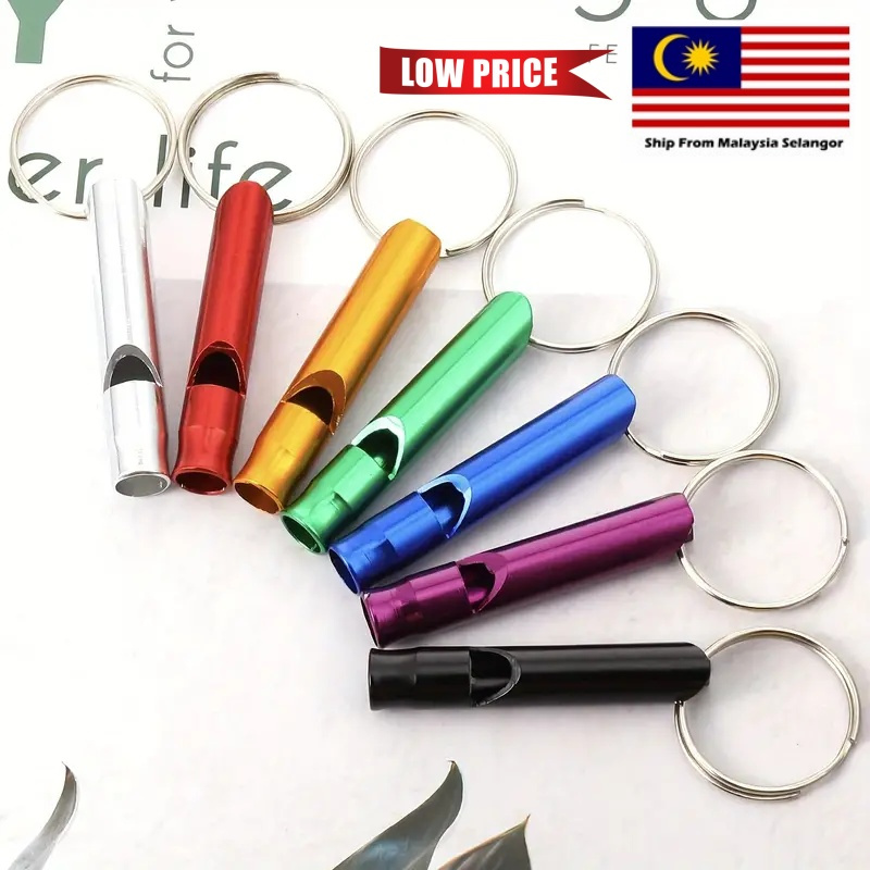 UMI Hot Selling Aluminum Alloy Training Sports Competition Survival Emergency Safety Whistle Wisel Keychain Outdoor