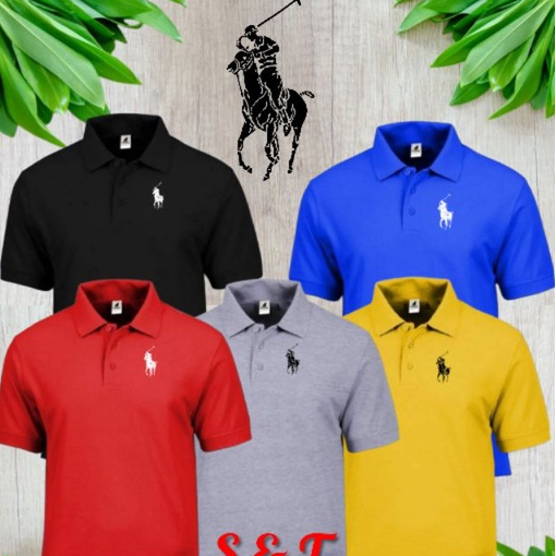 Polo T-shirt "PC" 100% Premium Fabric Unisex Polo T shirt" Baju Kolar " Ready Stock"