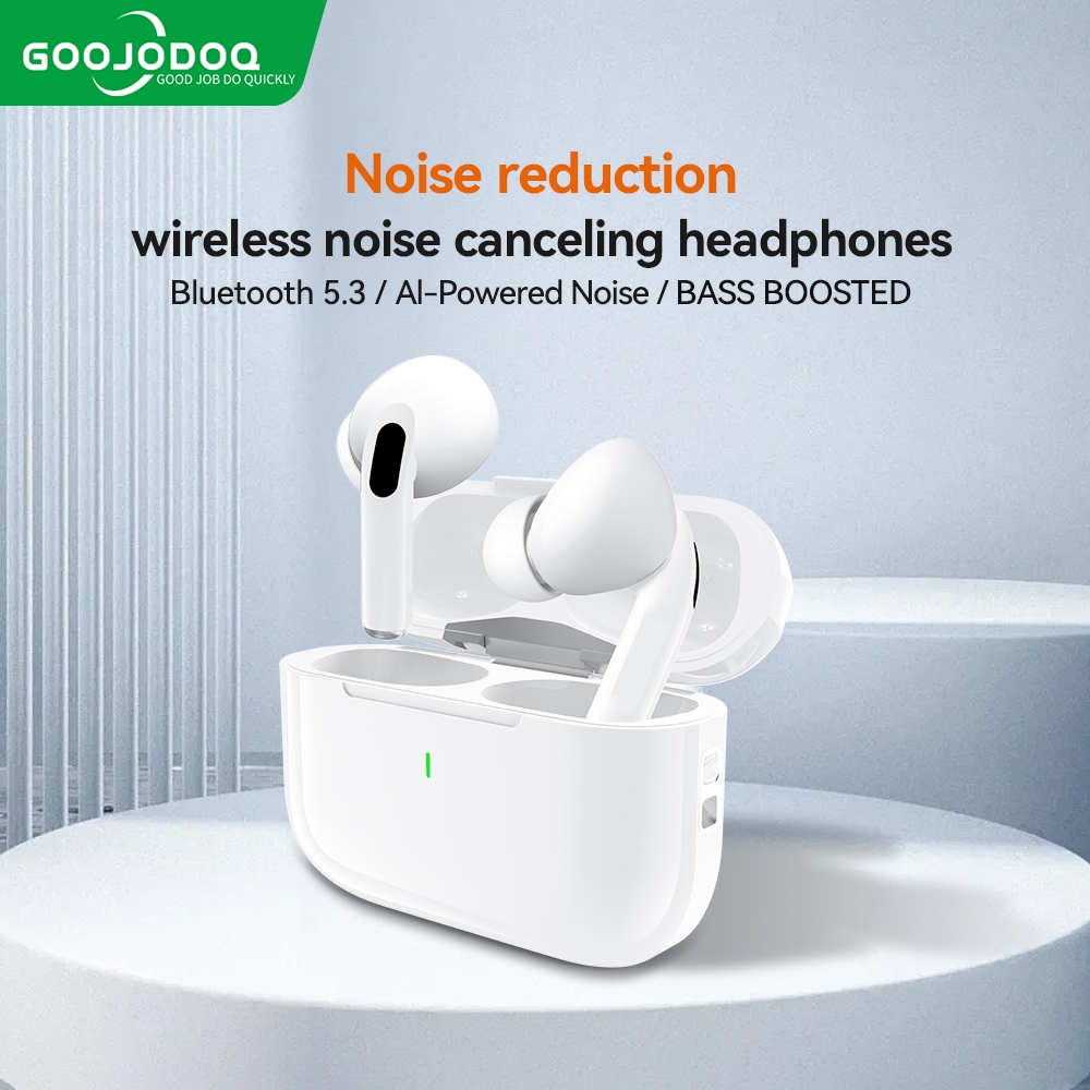 GOOJODOQ Noise Reduction Bluetooth 5.3 Headphones With Built-In Microphone
