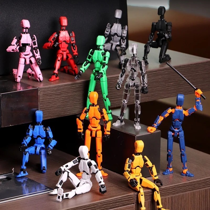 3D Printing Movable T13 Action Figure  Multifunctional Multi-Jointed 13 Dummy Gifts Game For Boys