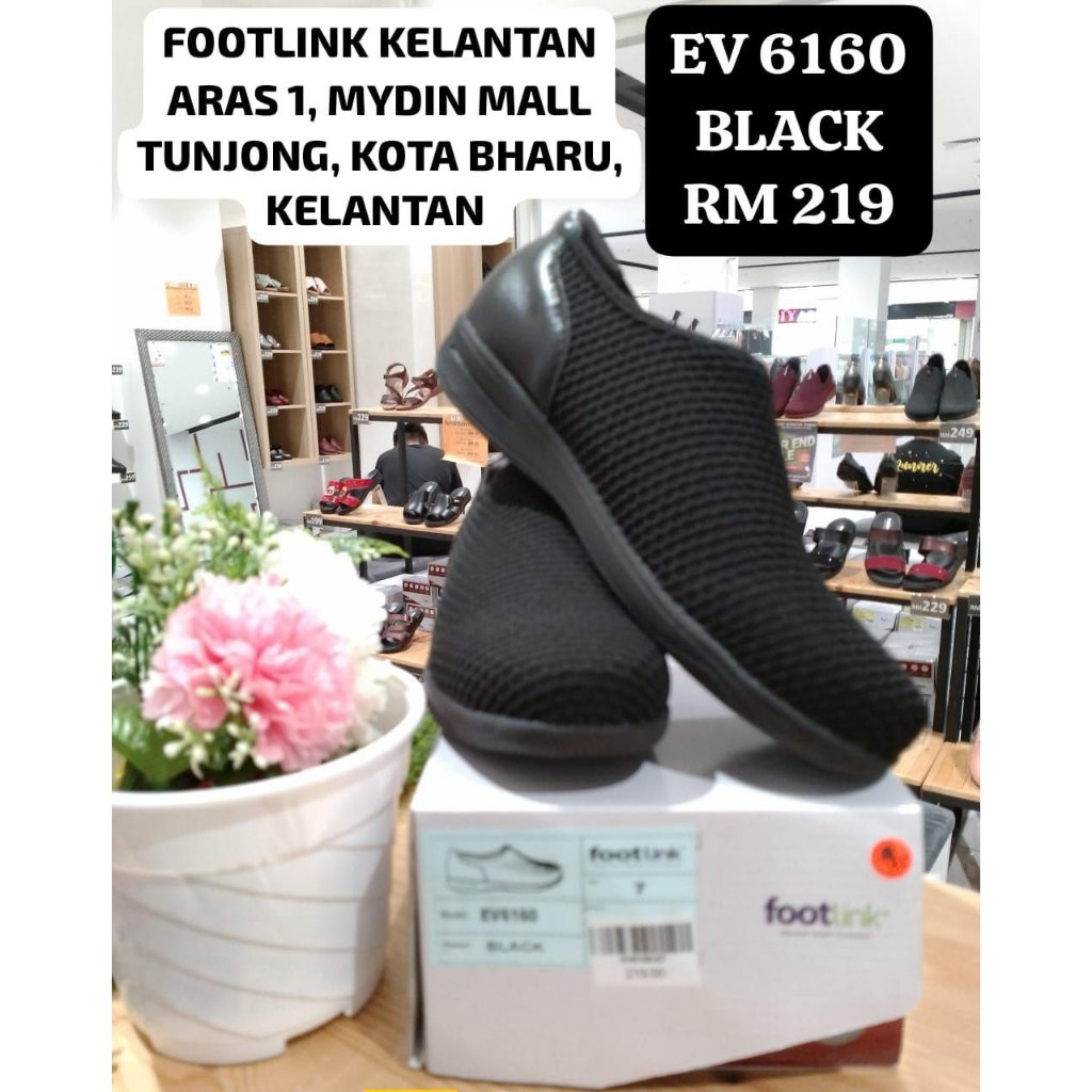 EV 6160 Footlink MEDICAL FOOTWEAR / SHOE LADY / Urban Series / Kasut Wanita / EV 6160