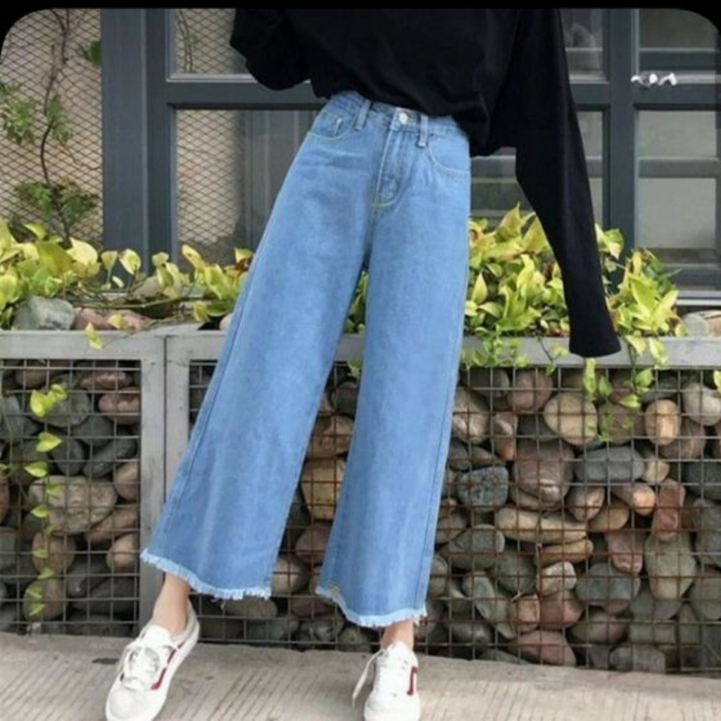 Jeans palazzo for Ladies size 26 to 36 | Wide Leg Palazzo Bulu Bulu jeans | High quality women jeans palazzo